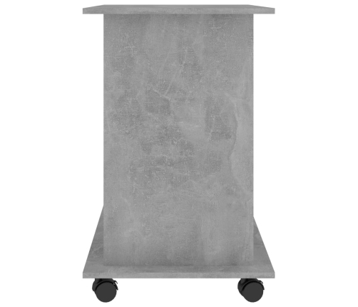 Mesa de ordenador madera contrachapada gris hormigón 80x50x75cm