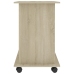 Mesa de ordenador madera contrachapada blanco roble 80x50x75 cm