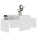 vidaXL Set de mesas de centro madera contrachapada blanco 100x48x40 cm