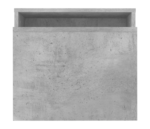 vidaXL Mesa de centro madera contrachapada gris hormigón 100x48x40 cm