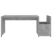 vidaXL Mesa de centro madera contrachapada gris hormigón 90x45x35 cm