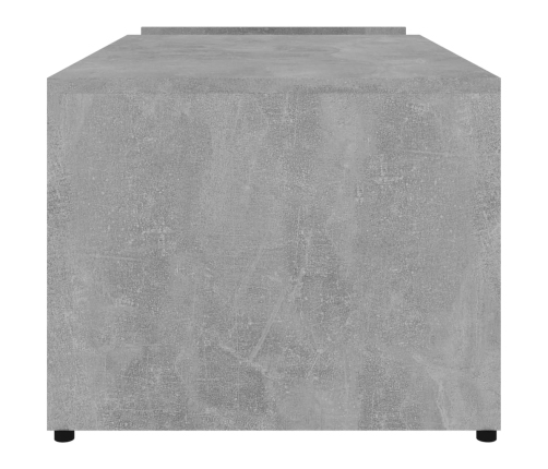 vidaXL Mesa de centro madera contrachapada gris hormigón 90x45x35 cm