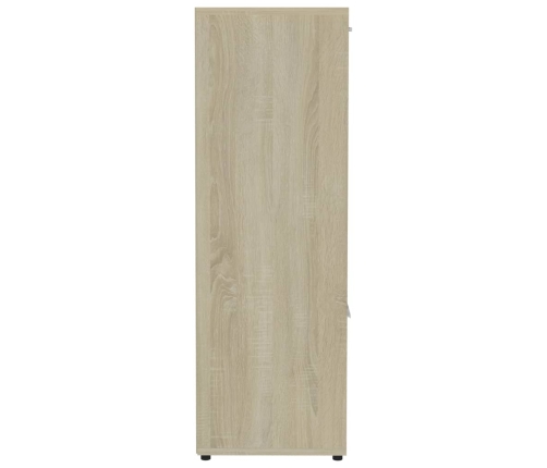 Estantería madera contrachapada color roble Sonoma 90x30x90 cm