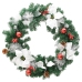 Corona de Navidad con luces LED PVC verde 60 cm