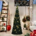 Árbol de Navidad emergente preiluminado con luces verde 180 cm