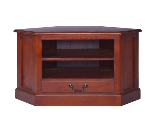 Mueble de TV de esquina madera maciza de caoba marrón clásico