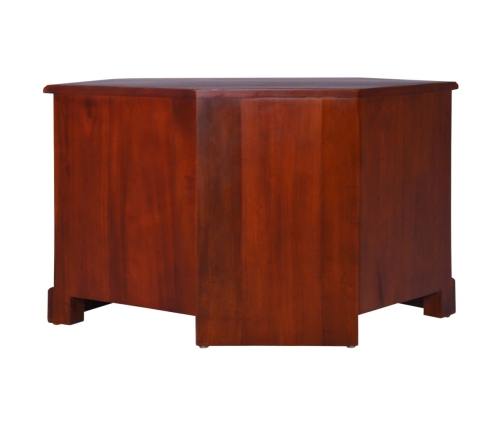 Mueble de TV de esquina madera maciza de caoba marrón clásico