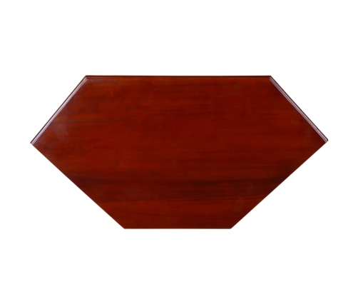 Mueble de TV de esquina madera maciza de caoba marrón clásico