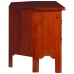 Mueble para TV marrón clásico madera maciza caoba 100x40x45 cm