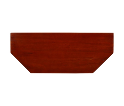 Mueble para TV marrón clásico madera maciza caoba 100x40x45 cm