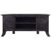 Mueble para TV madera maciza de caoba negro café 100x40x45 cm