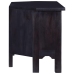 Mueble para TV madera maciza de caoba negro café 100x40x45 cm