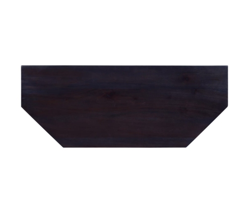 Mueble para TV madera maciza de caoba negro café 100x40x45 cm