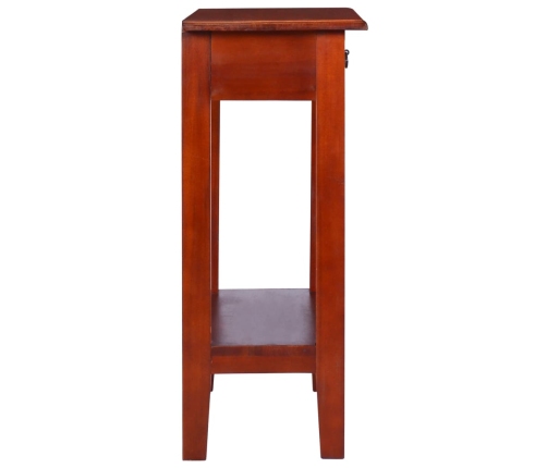 Mesa consola clásica de madera maciza caoba marrón 60x30x75cm