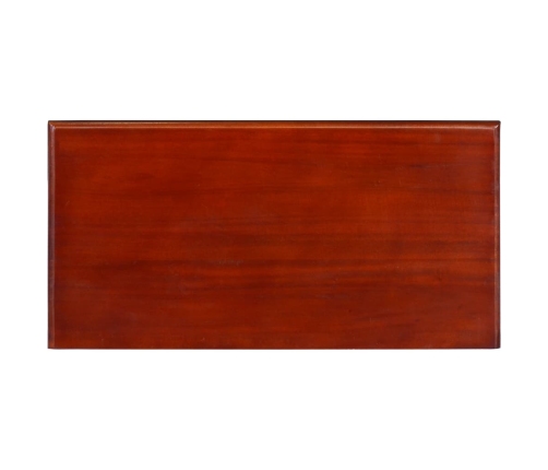 Mesa consola clásica de madera maciza caoba marrón 60x30x75cm