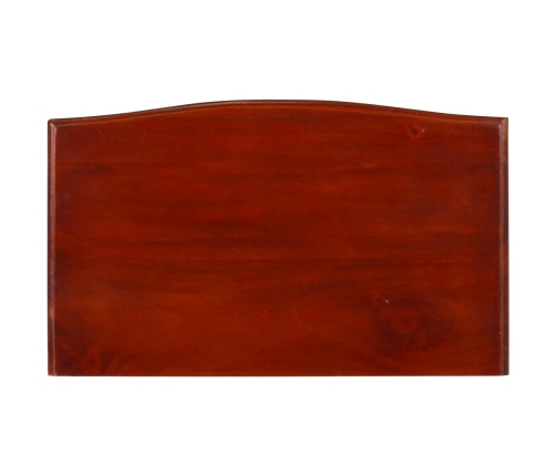 Mesa consola clásica de madera maciza caoba marrón 50x30x75 cm