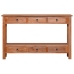 Mesa consola de madera maciza de caoba 120x30x75 cm