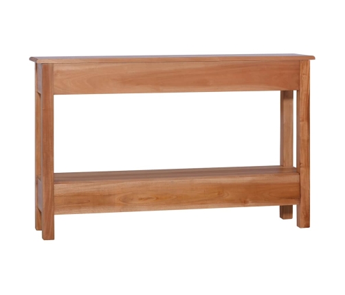 Mesa consola de madera maciza de caoba 120x30x75 cm