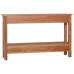 Mesa consola de madera maciza de caoba 120x30x75 cm