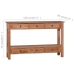 Mesa consola de madera maciza de caoba 120x30x75 cm