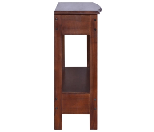 Mesa consola clásica de madera maciza caoba marrón 120x30x75cm