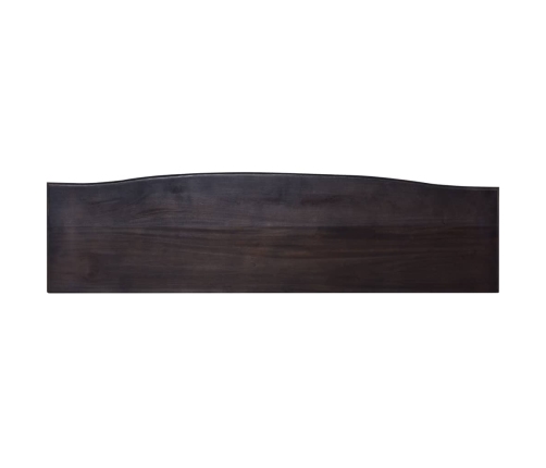 Mesa consola de madera maciza caoba negro café 120x30x75 cm