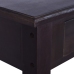 Mesa consola de madera maciza caoba negro café 120x30x75 cm