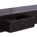 Mesa consola de madera maciza caoba negro café 120x30x75 cm