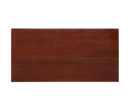 Mueble auxiliar clásico madera maciza caoba marrón 60x30x75 cm