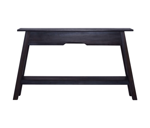 Mesa consola de madera maciza de caoba negra 120x30x75 cm