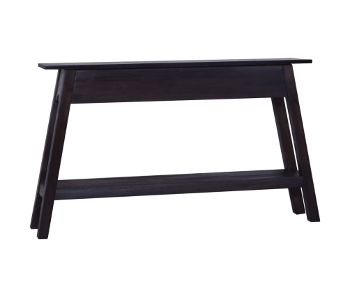 Mesa consola de madera maciza de caoba negra 120x30x75 cm