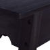 Mesa consola de madera maciza de caoba negra 120x30x75 cm