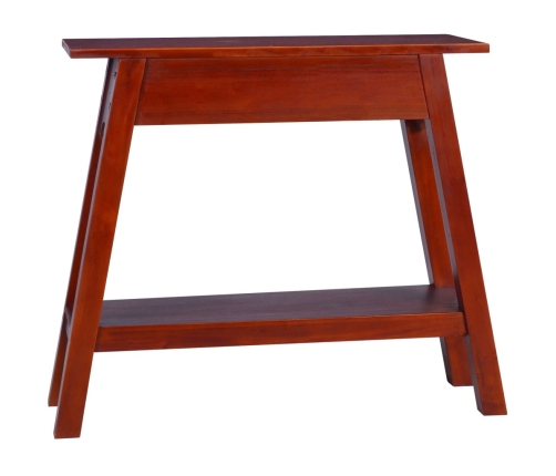 Mesa consola clásica de madera maciza caoba marrón 90x30x75cm