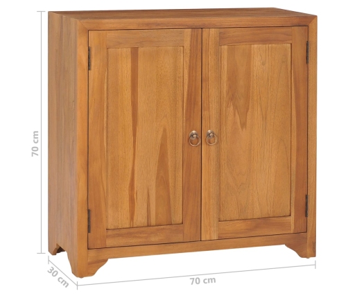 Armario de madera maciza de teca 70x30x70 cm