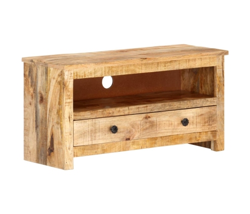 Mueble para TV de madera maciza de mango rugosa 79x30x40 cm