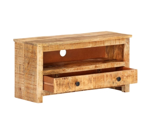 Mueble para TV de madera maciza de mango rugosa 79x30x40 cm