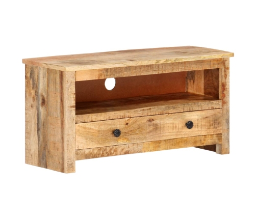 Mueble para TV de madera maciza de mango rugosa 79x30x40 cm