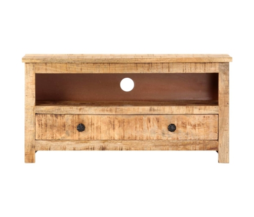 Mueble para TV de madera maciza de mango rugosa 79x30x40 cm