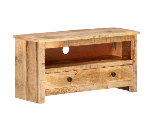 Mueble para TV de madera maciza de mango rugosa 79x30x40 cm