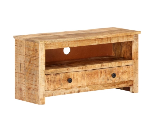 Mueble para TV de madera maciza de mango rugosa 79x30x40 cm