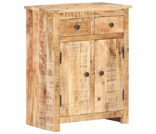 Aparador de madera de mango rugosa 59x35x75 cm