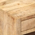 vidaXL Mesa de centro de madera maciza de mango rugosa 88x50x38 cm