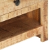 Mesa de centro de madera maciza de mango rugosa 88x50x38 cm