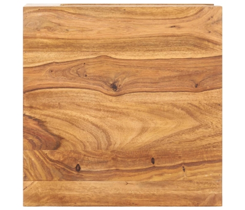 vidaXL Mesa de centro de madera maciza de acacia 45x45x40 cm