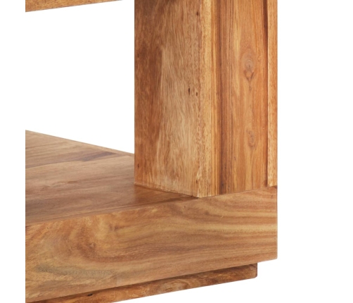 Mesa de centro de madera maciza de acacia 45x45x40 cm