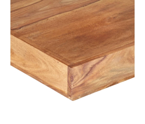 Mesa de centro de madera maciza de acacia 45x45x40 cm