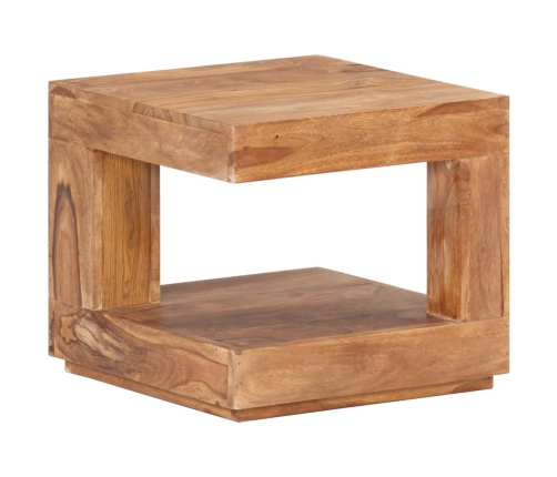 Mesa de centro de madera maciza de acacia 45x45x40 cm