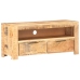 Mueble de TV madera maciza de mango rugosa 90x30x40 cm