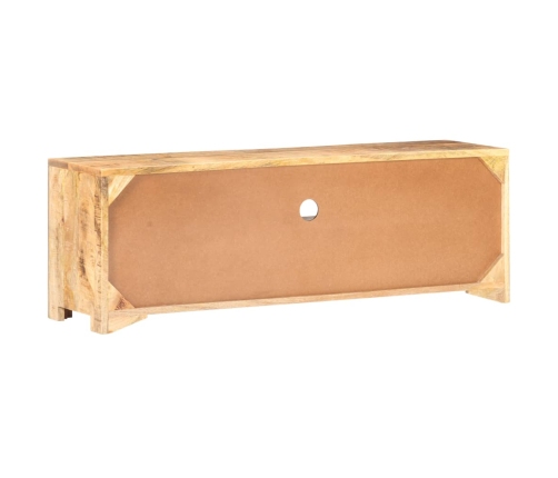 Mueble para TV de madera maciza de mango rugosa 119x30x41 cm