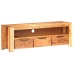 Mueble para TV de madera maciza de acacia 119x30x41 cm